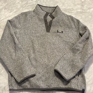 LLBean Large Gray Knit Pullover